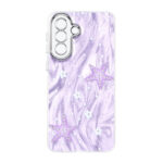 قاب اطلسی طرح مرجان محافظ لنز برجسته Samsung Galaxy A57 - بنفش