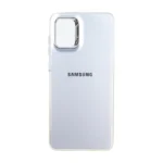 قاب SO COOL لنز متال لوگودار دور رنگی Samsung Galaxy A31 - شفاف نارنجی