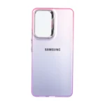 قاب SO COOL لنز متال لوگودار دور رنگی Samsung Galaxy A53 - صورتی بنفش