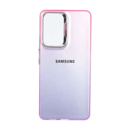 قاب SO COOL لنز متال لوگودار دور رنگی Samsung Galaxy A53 - صورتی بنفش