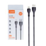 کابل شارژ فست 2 متری آیفون LDNIO مدل LS-742 - خاکستری - NZR