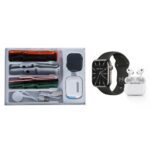 پک ساعت هوشمند و ایرفون بی سیم KEQIWEAR مدل KW93 MAX - مشکی