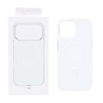 قاب پشت رنگی دور ژله ای با قابلیت شارژ MagSafe مدل Apple iPhone 12 Pro Max - سفید (پک دار)