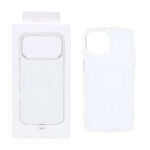 قاب پشت رنگی دور ژله ای با قابلیت شارژ MagSafe مدل Apple iPhone 13 / iPhone 14 - سفید (پک دار)