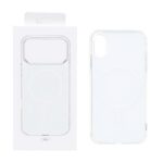 قاب پشت رنگی دور ژله ای با قابلیت شارژ MagSafe مدل Apple iPhone X / iPhone XS - سفید (پک دار)