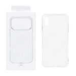 قاب پشت رنگی دور ژله ای با قابلیت شارژ MagSafe مدل Apple iPhone X Max / iPhone XS Max - سفید (پک دار)