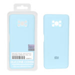 قاب سیلیکونی پاک کنی اورجینال Master Quality مدل Xiaomi Poco Poco X3 / Poco X3 Pro / Poco X3 NFC - آبی آسمانی (پک دار)