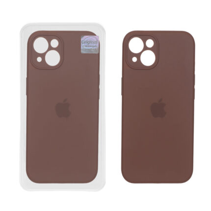 قاب سیلیکونی پاک کنی اورجینال Master Quality مدل Apple iPhone 13 / iPhone 14 - قهوه ای (پک دار)