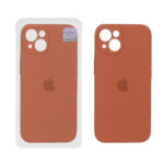 قاب سیلیکونی پاک کنی اورجینال Master Quality مدل Apple iPhone 13 / iPhone 14 - قهوه ای روشن (پک دار)