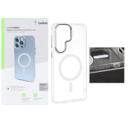 قاب اورجینال belkin شفاف Magsafe مدل Samsung Galaxy S24 FE - کد 1 (پک دار)