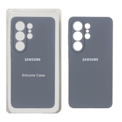 قاب سیلیکونی پاک کنی محافظ لنزدار اورجینال Samsung Galaxy S26 Ultra - خاکستری (پک دار)