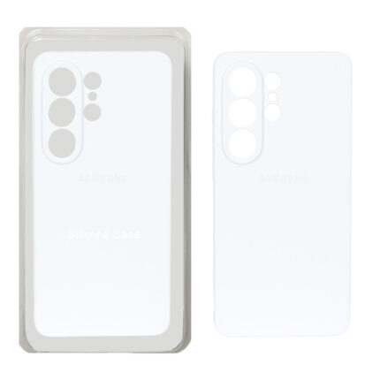 قاب سیلیکونی پاک کنی محافظ لنزدار اورجینال Samsung Galaxy S26 Ultra - سفید (پک دار)