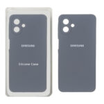 قاب سیلیکونی پاک کنی محافظ لنزدار اورجینال Samsung Galaxy A07 - خاکستری (پک دار)