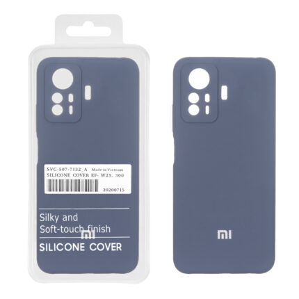 قاب سیلیکونی پاک کنی اورجینال درجه یک Xiaomi Redmi Note 12S - سرمه ای (پک دار)