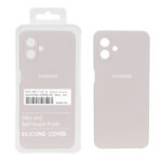 قاب سیلیکونی پاک کنی اورجینال درجه یک Samsung Galaxy A07 - خاکی (پک دار)