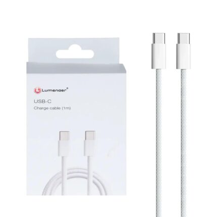 کابل شارژ Lumenar Type-C To Type-C مدل LM03T - سفید - SMO