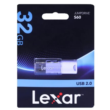 فلش مموری Lexar مدل Jump Drive S60 USB2.0 ظرفیت 32GB - یاسی (گارانتی آسان سرویس)