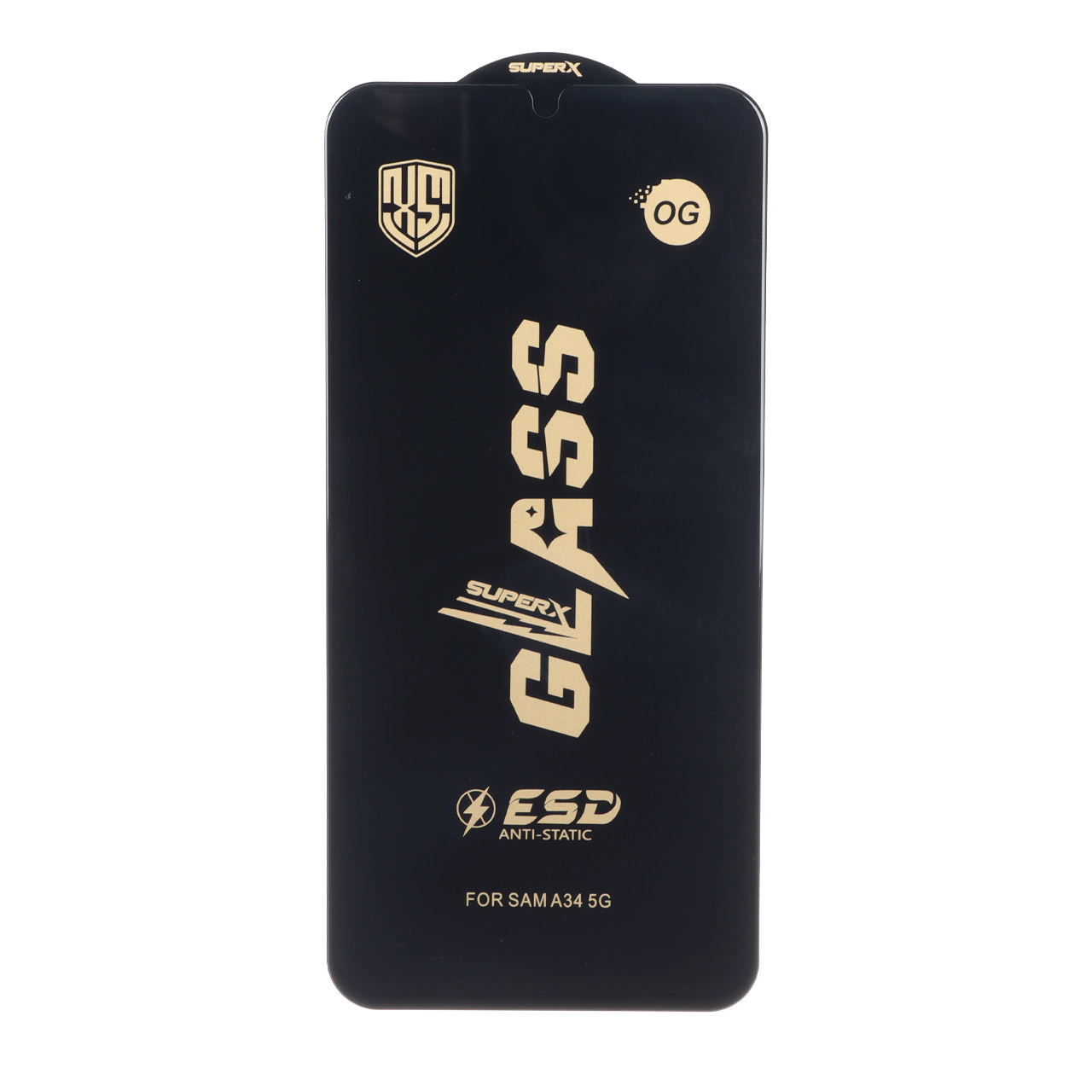 4613610 محافظ صفحه نمایش شیشه ای درجه یک Full Cover Super X OG - ESD OVOG مدل Samsung Galaxy A34 - تصویر 1
