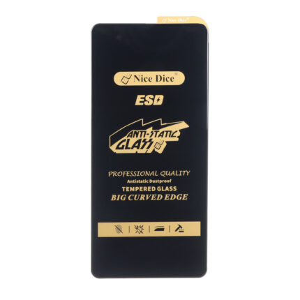 محافظ صفحه نمایش شیشه ای Full Cover ESD Anti Static - Nice Dice مدل Samsung Galaxy A71 / A72 / A73 / M51 / M52 / M53 / M54 / M62 / Note 12 Pro 5G / Note 12 Pro Plus / Poco X5 Pro / Poco F5