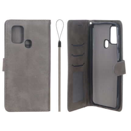 کیف موبایل مگنتی درجه یک داخل خز MNC Plus مدل Samsung Galaxy M31 - خاکستری کد 1