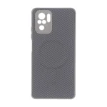 قاب هاشور MagSafe برجسته محافظ لنزدار Xiaomi Redmi Note 10 4G / Redmi Note 10S / Poco M5S - خاکستری کد 1