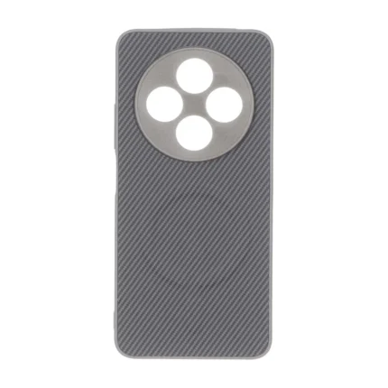 قاب هاشور MagSafe برجسته محافظ لنزدار Xiaomi Redmi 14C / Redmi A3 Pro / Redmi A4 / Poco C75 - خاکستری کد 1