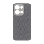 قاب هاشور MagSafe برجسته محافظ لنزدار Xiaomi Redmi 15C / Poco C85 - خاکستری کد 1