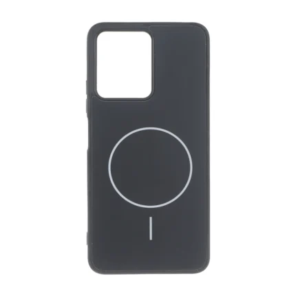 قاب طرح PVD مات طرح مگ سیف Xiaomi Redmi Note 12 4G - مشکی