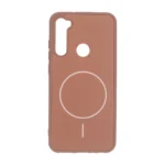 قاب طرح PVD مات طرح مگ سیف Xiaomi Redmi Note 8 - قهوه ای