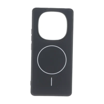 قاب طرح PVD مات طرح مگ سیف Xiaomi Redmi Note 14 Pro 5G / Redmi Note 14 Pro Plus 5G / Poco X7 5G - مشکی