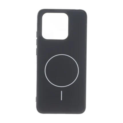 قاب طرح PVD مات طرح مگ سیف Xiaomi Redmi 10C / Redmi 10 Power / Poco C40 - مشکی