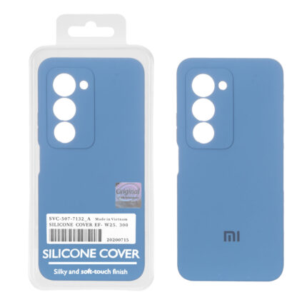 قاب سیلیکونی پاک کنی اورجینال Master Quality مدل Xiaomi Redmi 15 4G - آبی تیره (پک دار)