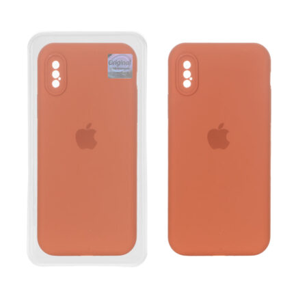 قاب سیلیکونی پاک کنی اورجینال Master Quality مدل Apple iPhone X / iPhone XS - قهوه ای روشن (پک دار)