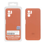قاب سیلیکونی پاک کنی اورجینال Master Quality مدل Xiaomi Redmi Note 10 4G / Redmi Note 10S / Poco M5S - قهوه ای روشن (پک دار)