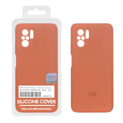 قاب سیلیکونی پاک کنی اورجینال Master Quality مدل Xiaomi Redmi Note 10 4G / Redmi Note 10S / Poco M5S - قهوه ای روشن (پک دار)