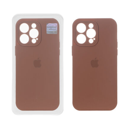 قاب سیلیکونی پاک کنی اورجینال Master Quality مدل Apple iPhone 14 Pro Max - قهوه ای (پک دار)