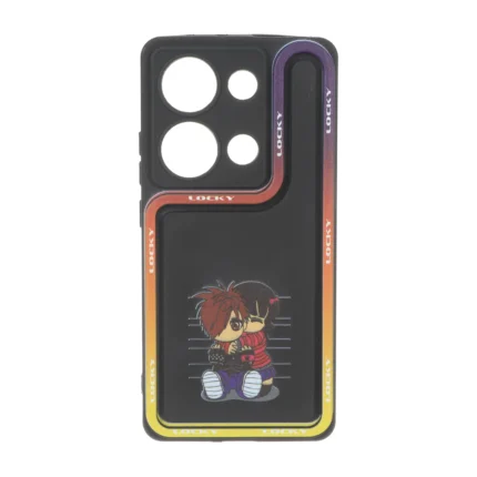 قاب Solid Case منحنی LUCKY طرح دار Xiaomi Redmi Note 14S / Note 13 Pro 4G / Poco M6 Pro 4G - کد 355