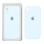 قاب سیلیکونی پاک کنی محافظ لنزدار اورجینال Apple iPhone XR - آبی آسمانی (پک اصلی)