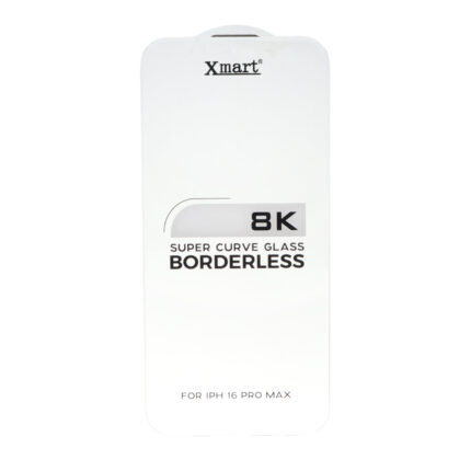 محافظ صفحه نمایش شیشه ای اورجینال بدون حاشیه XMART Super Curve 8K مدل Apple iPhone 16 Pro Max