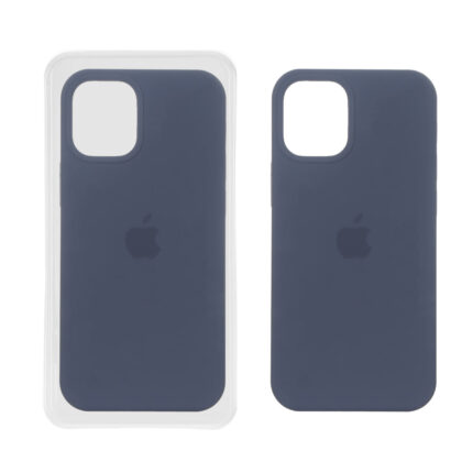 قاب سیلیکونی پاک کنی اورجینال Apple iPhone 12 Mini - سرمه ای (پک اصلی)