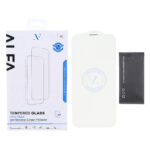 محافظ صفحه نمایش شیشه ای اورجینال ALFA بدون حاشیه Apple iPhone 13 / iPhone 13 Pro / iPhone 14 / 16e (پک دار)