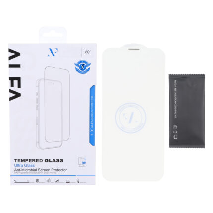 محافظ صفحه نمایش شیشه ای اورجینال ALFA بدون حاشیه Apple iPhone 13 Pro Max / iPhone 14 Plus (پک دار)