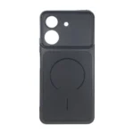قاب سوزنی طرح مگ سیف دور لنز برجسته Xiaomi Redmi 13C / Poco C65 - مشکی