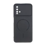 قاب سوزنی طرح مگ سیف دور لنز برجسته Xiaomi Redmi 9T 4G - مشکی