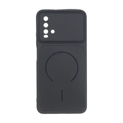 قاب سوزنی طرح مگ سیف دور لنز برجسته Xiaomi Redmi 9T 4G - مشکی