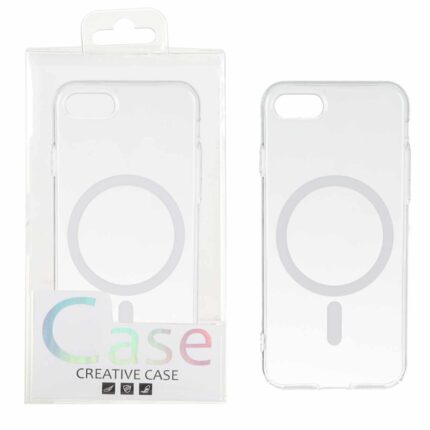 قاب اورجینال کریستالی MagSafe شفاف Creative مدل Apple iPhone 7 / iPhone 8 / iPhone SE (2020) - سفید (پک دار)