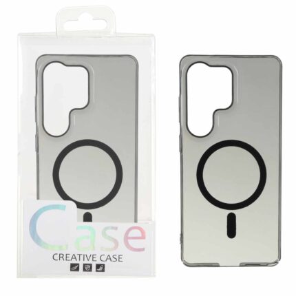 قاب اورجینال کریستالی MagSafe شفاف Creative مدل Samsung Galaxy S26 Ultra - مشکی (پک دار)