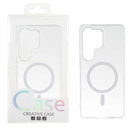 قاب اورجینال کریستالی MagSafe شفاف Creative مدل Samsung Galaxy S26 Ultra - سفید (پک دار)