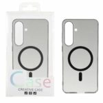 قاب اورجینال کریستالی MagSafe شفاف Creative مدل Samsung Galaxy S25 FE - مشکی (پک دار)