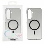 قاب اورجینال کریستالی MagSafe شفاف Creative مدل Samsung Galaxy A56 / A36 - مشکی (پک دار)